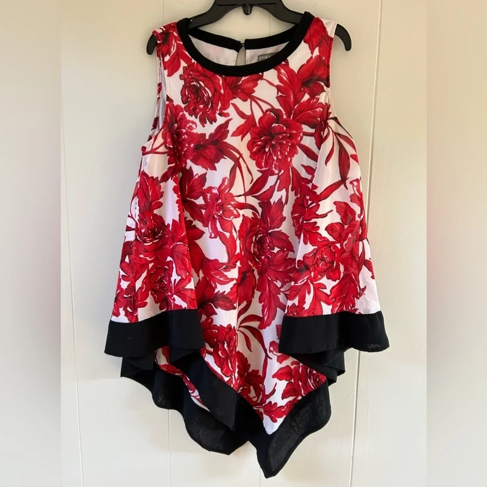 Jessica London Handkerchief Hem Tunic - Picture 1 of 5